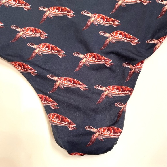 Verdelimon Turtle Deep V Halter-Style One-piece Swimsuit Size Small - Picture 8 of 14